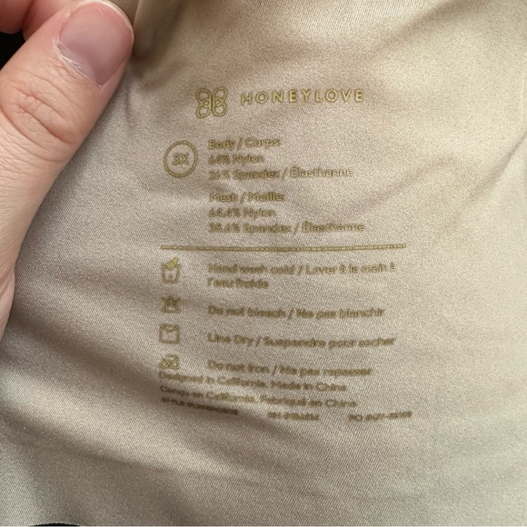 Honeylove Black CrossOver V-Neck Bra Mesh Bra Sz 3x - Picture 6 of 13